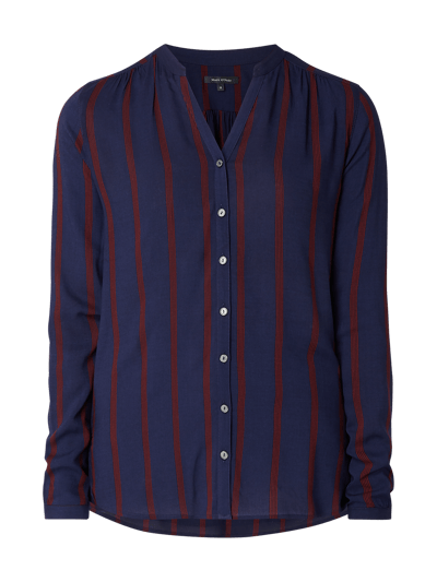 Marc O'Polo Bluse mit Allover-Muster  Marine Melange 2