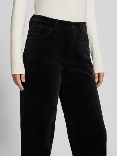 Marc O'Polo Denim Wide Leg Cordhose aus Baumwoll-Mix Black 3