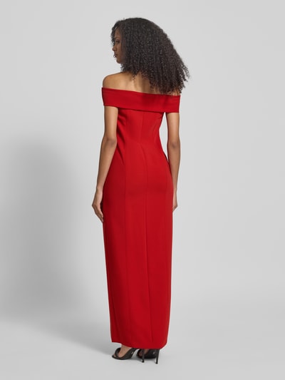Lauren Ralph Lauren Abendkleid mit Carmen-Ausschnitt Rot 5