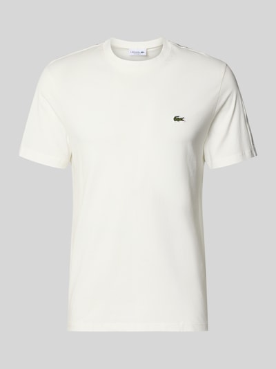 Produktfoto, Regular Fit T-Shirt aus reiner Baumwolle von Lacoste, unifarben, label-tape, okrągły dekolt, krótki rękaw, krój regular fit