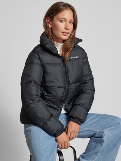 COLUMBIA Steppjacke mit Label-Print Black 3