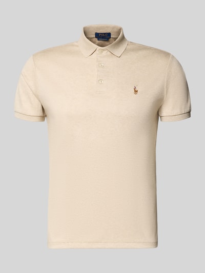 Produktfoto, Regular Fit Poloshirt aus reiner Baumwolle von Polo Ralph Lauren, efekt: jednolity kolor, krój regular fit, wyhaftowane logo, kołnierzyk polo, zapięcie na 3 guziki, rękaw: krótki rękaw, zakończenie rękawów: prążkowane, wykończenie: z rozcięciem, wykończenie materiału: dżersej, materiał: bawełna
