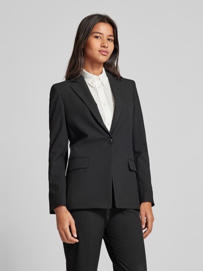 HUGO Slim fit blazer met knoopsluiting, model 'Atenia' Zwart - 4