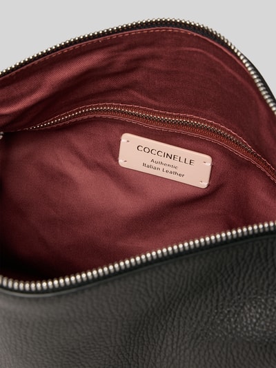 Coccinelle Torba na ramię z aplikacją z logo model ‘Elinor’ Czarny 5