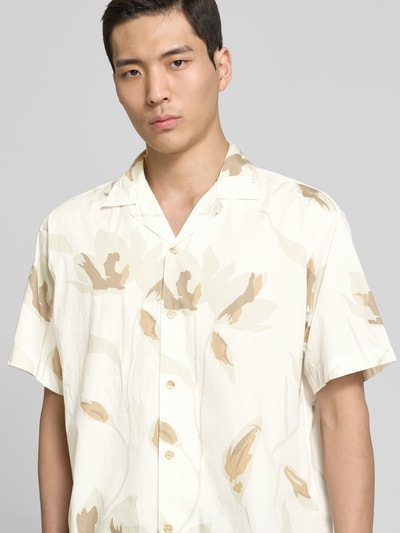 Jack & Jones Premium Regular fit vrijetijdsoverhemd met resortkraag, model 'PALERMO' Offwhite - 3