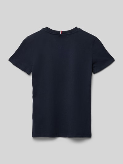 Tommy Hilfiger Teens T-Shirt mit Label-Print Marine 3