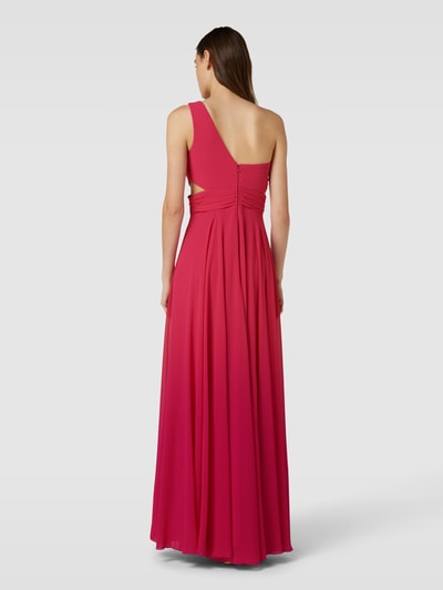 TROYDEN COLLECTION Avondjurk met one shoulder-band Fuchsia - 5