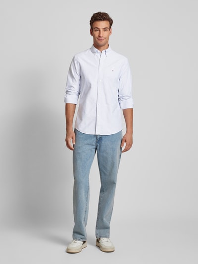 Tommy Hilfiger Regular Fit Freizeithemd mit Button-Down-Kragen Modell 'HERITAGE' Hellblau 1