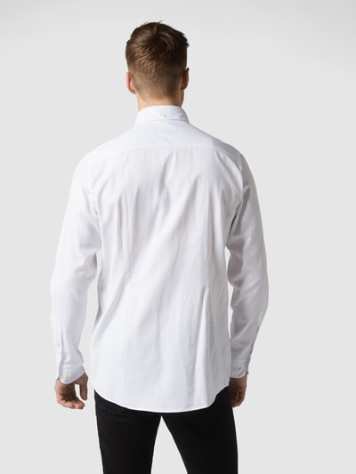 Eton Regular Fit Business-Hemd aus Oxford Weiss 5