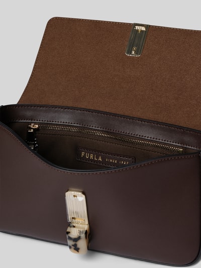 FURLA Crossbody Bag mit Klickverschluss Modell 'IRIDE' Dunkelbraun 4