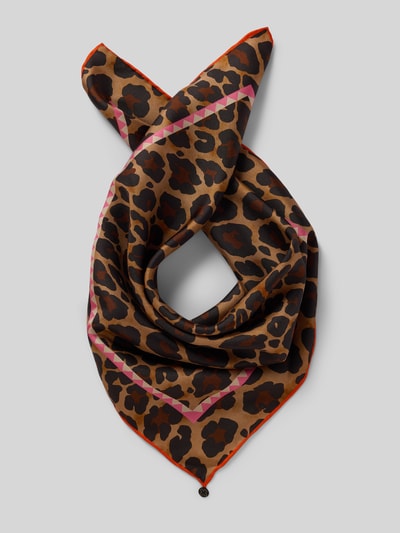 Codello Seidenschal mit eingefassten Abschlüssen Mittelbraun 1