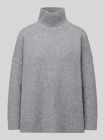 Produktfoto, grauer Loose Fit Pullover aus reiner Wolle Modell 'BORGIA' von Max Mara, Damen Pullover von Weekend Max Mara, strukturierte Strickoberfläche