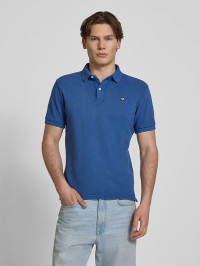 Superdry Regular Fit Poloshirt mit Logo-Stitching Dunkelblau 4