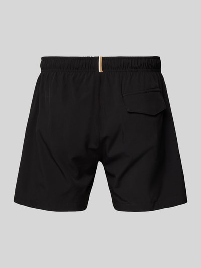 BOSS Relaxed Fit Badeshorts mit Label-Print Modell 'Tio' Black 3