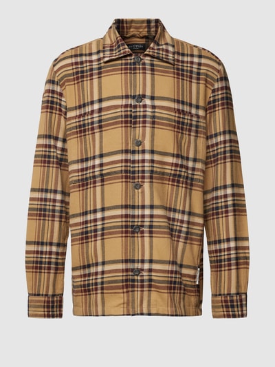 Marc O'Polo Relaxed Fit Overshirt mit Tartan-Karo Beige 2