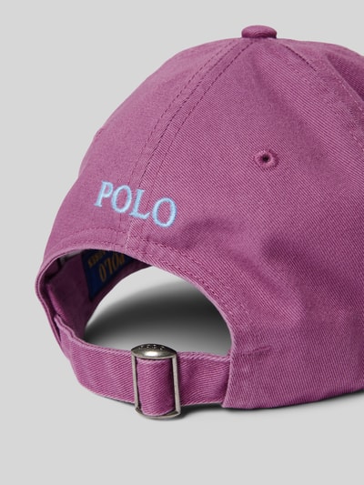 Polo Ralph Lauren Basecap mit Logo-Stitching Aubergine 3