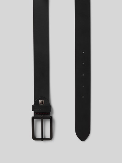 Pierre Cardin Ledergürtel mit Dornschließe Metallic Black 3