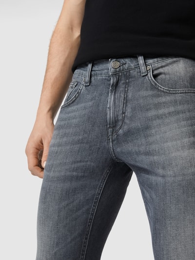 Baldessarini Straight fit jeans met stretch, model 'John' Middengrijs - 3