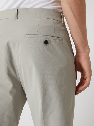Selected Homme Slim Fit Hose aus wasserabweisendem Material  Kitt 3