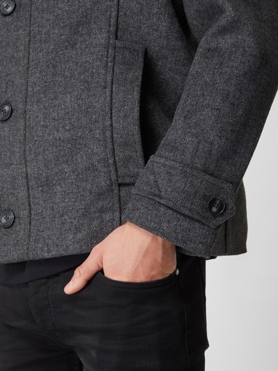 Tom Tailor Jacke mit Kontrastblende Dunkelgrau 3