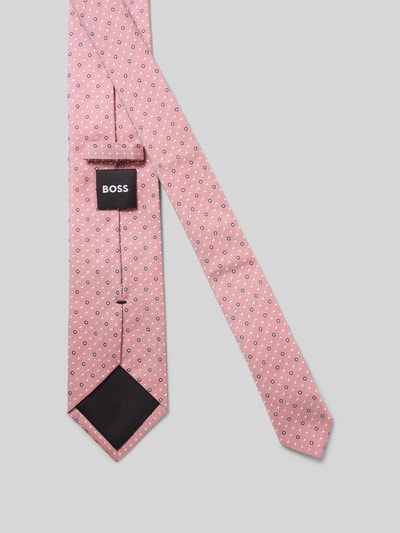 BOSS Stropdas van zijdemix Roze - 2