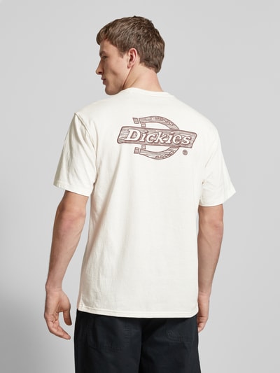 Dickies T-Shirt mit Label-Print Modell 'WOOD' Offwhite 5