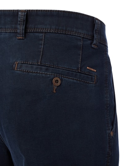 Eurex By Brax Jeans met labelpatch Donkerblauw - 2