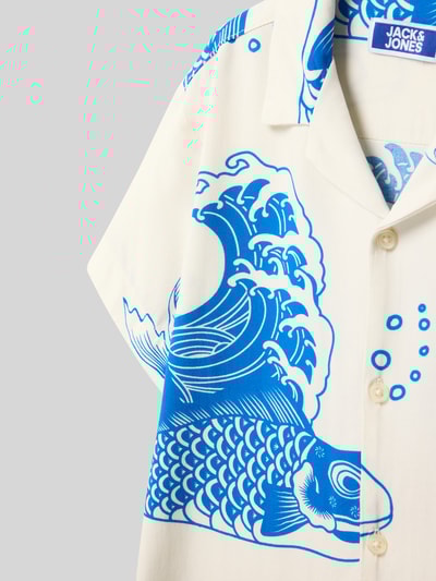 Jack & Jones Koszula casualowa o kroju regular fit z kołnierzykiem typu resort model ‘JEFF’ Królewski niebieski 2