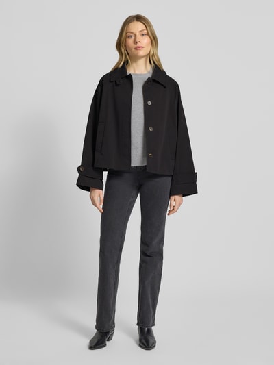 Mango Jacke mit Eingrifftaschen Modell 'NEWLIPA' Black 1