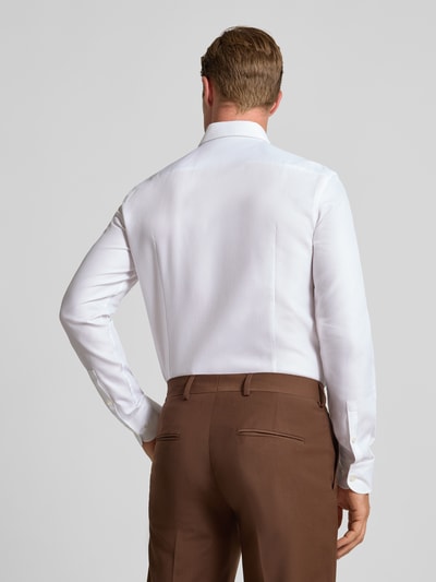 BOSS Slim fit zakelijk overhemd van premium materiaal, model 'HANK' Wit - 5
