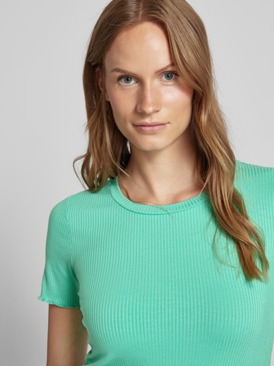 Kaffe T-shirt met geschulpte zoom Groen - 3