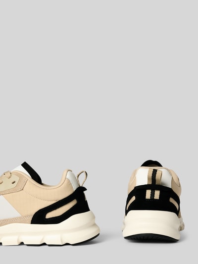 Marc O'Polo Lage sneakers van een hoogwaardige materiaalmix Zand - 2