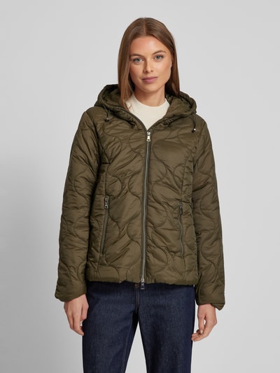 ZABAIONE Jacke mit Steppnähten Khaki 4