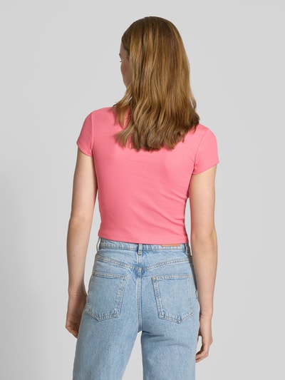 Review T-Shirt mit Rundhalsausschnitt Pink 5