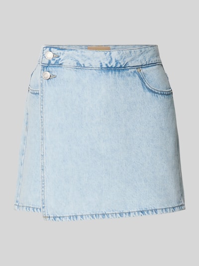 Produktfoto, Skort mit Knopfverschluss Modell 'GRETA' von JJXX in Denim-Optik, Reine Baumwolle, Gerader-Schnitt, Minirock, Gesäßtasche, Bundweite 37 cm, Innenbeinlänge 34 cm