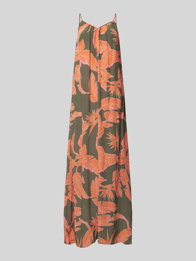 MOS MOSH Midi-jurk met all-over print, model 'Alohi Grace' Kaki - 2