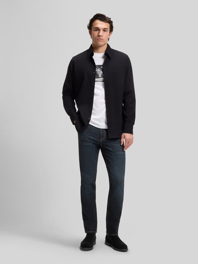 BOSS Chelsea Boots aus Rindsvelours mit Anziehschlaufe Black 1