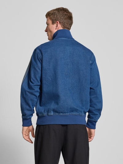 adidas Originals Sweatjacke mit gerippten Abschlüssen Jeansblau 5