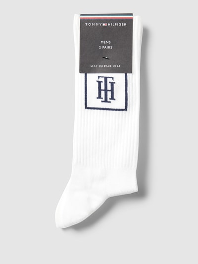 Tommy Hilfiger Socken mit Rippenstruktur Weiss 3