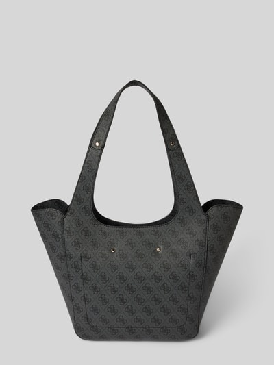 Guess 2-in-1-Handtasche mit Label-Applikation Modell 'CALISTA' Anthrazit 4