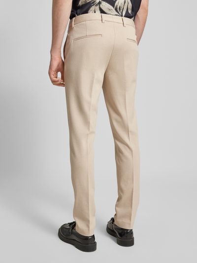 Scotch & Soda Slim fit chino met persplooien, model 'Mott' Beige - 5