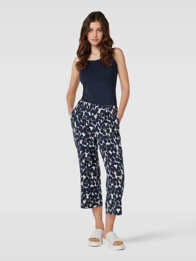 Betty Barclay Caprihose mit Allover-Muster Marine 1