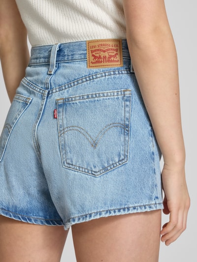 Levi's® Korte mom fit jeans in 5-pocketmodel Lichtblauw - 3