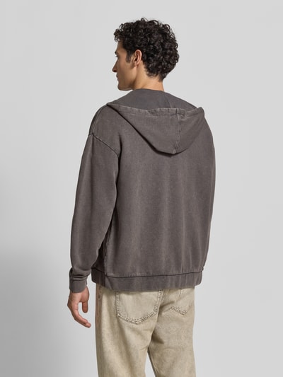 Tom Tailor Denim Relaxed Fit Sweatjacke aus reiner Baumwolle Black 5