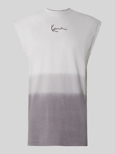 KARL KANI Tanktop met labelstitching Antraciet - 2