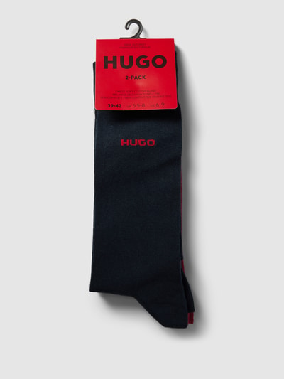 HUGO Socken mit Label-Print im 2er-Pack Bordeaux 3