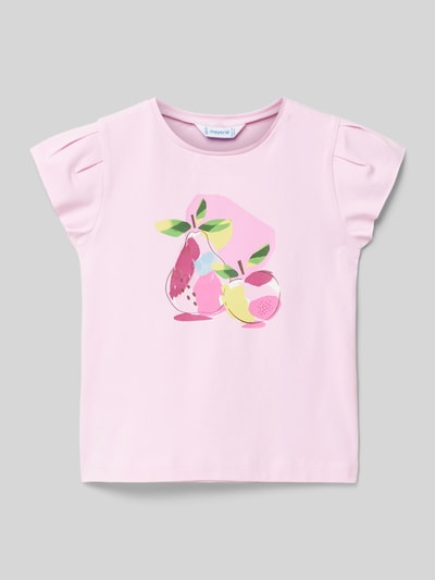 Mayoral T-Shirt mit Motiv-Print Pink 1