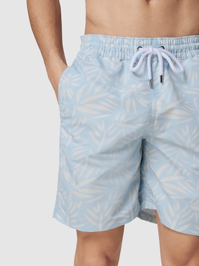 Frescobol Carioca Badehose mit Eingrifftaschen Hellblau 6