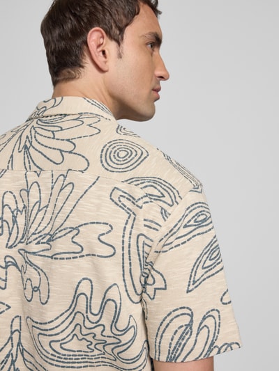 MCNEAL Freizeithemd mit Knopfleiste Beige 3