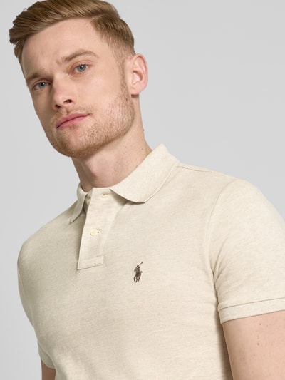 Polo Ralph Lauren Poloshirt mit Label-Stitching Mittelgrau 3